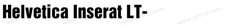 Helvetica Inserat LT字体转换
